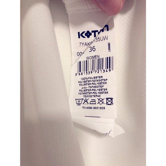 Boheme 3/4 sleeves White Mesh Blouse - Picture 6 of 6